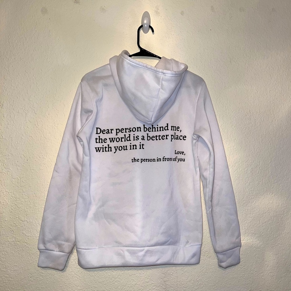 You Are Enough Hoodie, women’s Small, runs large